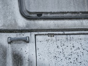 Black mould on a motorhome. This was not the motorhome involved in the B.C. case.
