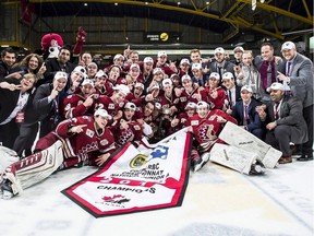 The Chilliwack Chiefs, shown celebrating their RBC Cup national title in May 2018, are one of the benchmark franchises in the B.C. Hockey League.