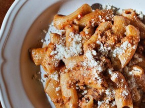 Ask For Luigi rigatoni alla bolognese.