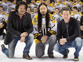 Tragically Hip members, from left, Paul Langlois, Rob Baker and Gord Sinclair. The 50th Juno Awards, set for June 6, will feature a very special performance by the Tragically Hip with singer Feist.