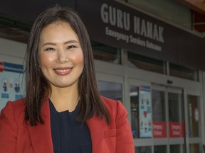 Dr. Victoria Lee, president and CEO, Fraser Health at Surrey Memorial Hospital.