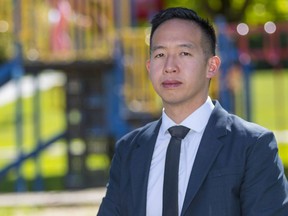 Steven Ngo had racist slurs yelled at him and then found it wasn't easy to report it to Vancouver Police. Is the lawyer who has had racist slurs and garbage thrown at him. With a 700% spike in anti-Asian hate crimes reported to the VPD in 2020, He was unable to find an English-language form on the VPD website.......................(Photo credit: Francis Georgian / Postmedia) , Vancouver. Vancouver Reporter: , ( Francis Georgian / PNG staff photographer) [PNG Merlin Archive]
