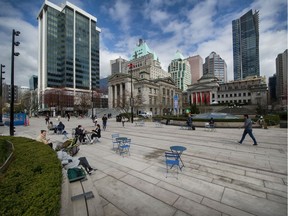 Vancouver has once again identified a selection of public plazas, including 800 Robson, were legal alcohol consumption will be permitted.