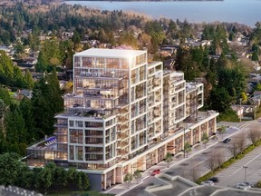 Artist's rendering of the Altus development in White Rock by Oviedo Properties Ltd.