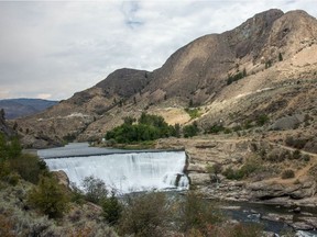 The Enloe Dam south of Osoyoos in Washington state on the Similkameen River.