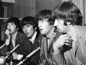 The Beatles perform at Empire Stadium in Vancouver on August 22, 1964.