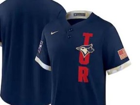 Many Blue Jays fans have taken to social media to say they dislike the team's new all-star jersey, which has an American flag on it.