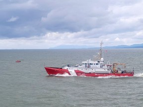 B.C. Ferries says a Canadian Coast Guard rescue crew retrieved the passenger.