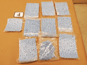 An investigation began when a package destined for Toronto was intercepted by U.S. Customs and Border Protection agents and inside they found 2,978 MDMA pills.