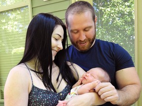 Raeya Duncan, born on May 31st. with mother Alysha Williams. Raeya was the 100th baby born at Chilliwack General Hospital in May, an all-time monthly record.