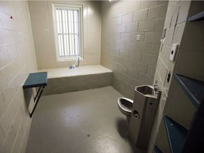 A segregation cell is shown in the Kingston Penitentiary in Kingston, Ontario.