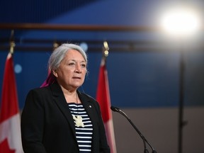 Mary Simon speaks during an announcement at the Canadian Museum of History in Gatineau, Que., on Tuesday, July 6, 2021.