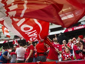 Fans show their support before a Canada-Mexico FIFA World Cup qualifier in March 2016. Vancouver is back in the conversation as a potential host city for the Cup in 2026.