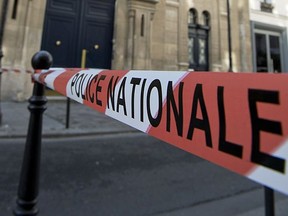 French police tape