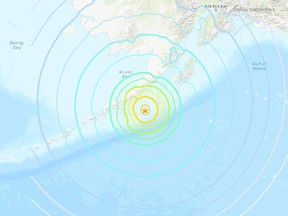 Approximate location of where the 8.2 magnitude earthquake struck on July 28.