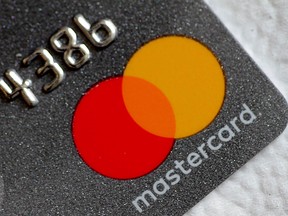 File photo of a Mastercard credit card.