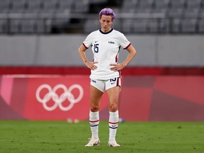 A pair of goals from Swedish forward Stina Blackstenius spelled catastrophe for Megan Rapinoe and the U.S. women's national team on Wednesday, as the four-time Olympic gold medallists suffered a shock 3-0 defeat in their Tokyo 2020 debut.