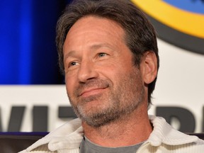 David Duchovny speaks onstage during Wizard World Comic Con Chicago at Donald E. Stephens Convention Center on Aug. 20, 2016 in Rosemont, Ill.