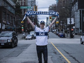 Vancouver Southsiders vice-president and fan Shayne Grimmer can't wait to march down Robson Street to the Whitecaps' game on Saturday.