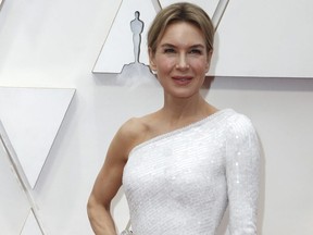 Renee Zellweger poses on the red carpet during the Oscars arrivals at the 92nd Academy Awards in Hollywood, L.A., Feb. 9, 2020.