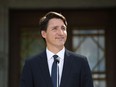 In this file photo taken on August 15, 2021 Canada's Prime Minister Justin Trudeau holds a news conference at Rideau Hall after asking Governor General Mary Simon to dissolve Parliament.