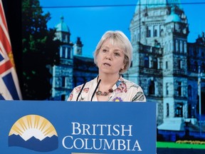 Dr. Bonnie Henry called B.C.'s proof-of-vaccination requirement a temporary measure and only to be used for discretionary events.