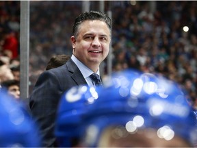 Vancouver Canucks head coach Travis Green.