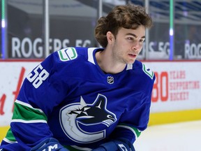 Will Lockwood's speed, tenacity scored Canucks training-camp points.