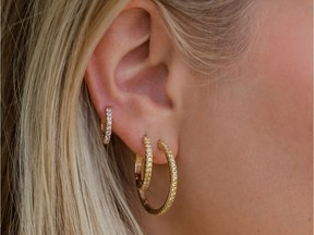 From the Vancouver-based jewelry brand True Curated Designs, these hoops are sure to inspire daydreaming. Dubbed the Mallorca Hoops, the design features round yellow sapphire gemstones set in 14-karat yellow gold and are inspired by the Spanish island destination.