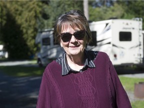 Marilyn Stone, operations manager for Pathfinder Camp Resorts, at Fort Camping in Langley on Sept. 21, 2021.