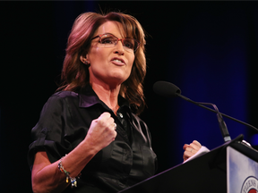 Former Alaska Governor and vice-presidential candidate Sarah Palin in a 2015 file photo.
