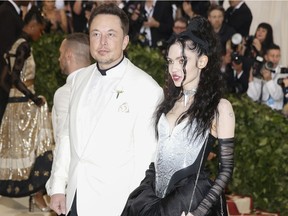 Elon Musk and Grimes in 2018