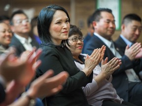 Jenny Kwan after securing nomination as riding candidate for Vancouver East NDP in the 2019 federal election.