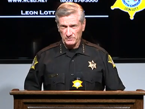 Richland County Sheriff Leon Lott during news conference on Tuesday.
