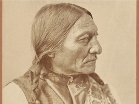 This handout picture provided by the National Portrait Gallery, shows a photograph of Legendary Native American leader Sitting Bull taken in 1885.