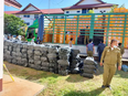 More than 55 million meth tablets and about 1.7 tons of crystal meth were found in the back of a beer delivery truck when Laotian police pulled it over for inspection in Bokeo province.