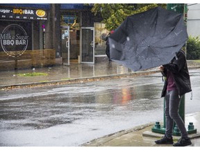 Winds could reach speeds of 90 km/h near the water today.