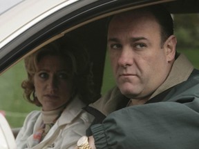 James Gandolfini and Edie Falco in "The Sopranos."