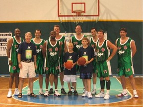 From left: Jerome Kersey, coach Ted Cusick, Ron Putzi, Berry Randle, Lars Hansen, Cameron Jenson, Greg Wiltjer, Kyle Wiltjer, Bob Hieltjes, Howard Kelsey and Dan Meagher. Annual Puerto Vallarta Int’l Sports Classic (still hosted each May): Men’s Open Basketball Division Champions May 1999.
