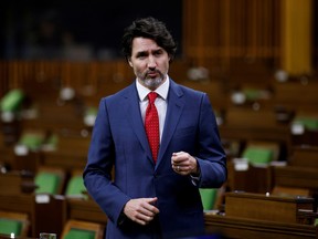 Prime Minister Justin Trudeau speaks during Question Period in the House of Commons on Parliament Hill in Ottawa, May 5, 2021.