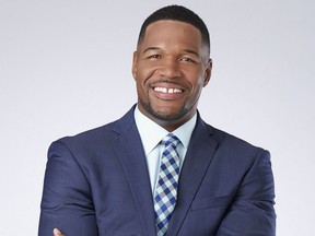 This handout photo courtesy of Blue Origin obtained November 23, 2021, shows GMA co-host Michael Strahan.