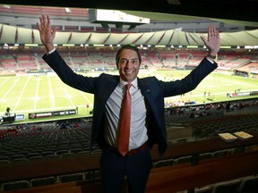 B.C. Lions owner Amar Doman at B.C. Place Stadium last month. Scion of a prominent B.C. business family, the president and CEO of Futura Corporation went from sponsor to suite owner to franchise owner over several years. ‘Local ownership, there's nothing like it,’ he says.