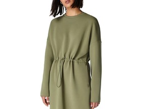 Sweaty Betty ‘Grace’ midi dress, $198 at The Bay, thebay.com.