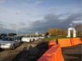 Travellers from Canada cross the border as the U.S. reopens land borders to coronavirus disease (COVID-19) vaccinated travellers for the first time since the COVID-19 restrictions were imposed, at the Peace Arch border crossing in Blaine, Washington, U.S. Nov. 8, 2021.