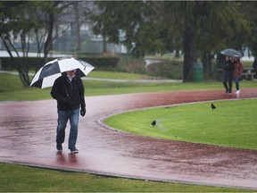 It looks like showers throughout the day on Saturday for Metro Vancouver.