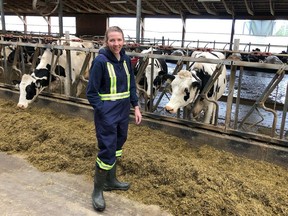 Chilliwack dairy farmer Sarah Sache is caring for several evacuated calves from the flood zone. The vice chair of the B.C. Dairy Association says many farmers are still in crisis mode and mental health is a concern.