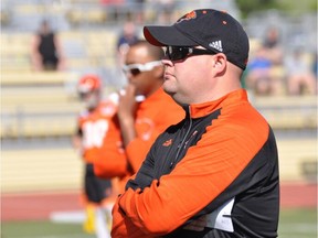 Ryan Rigmaiden, pictured, is returning to the B.C. Lions player personnel department but it appears the club is losing Geroy Simon from that group.