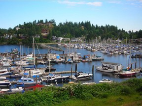 File photo: Small boat harbour, downtown Gibsons, Sunshine Coast, B.C. 2008 photo.