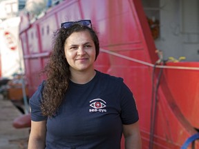 RCMSAR operations manager Amber Sheasgreen is volunteering with Sea-Eye, a non-governmental organization that rescues refugees attempting to cross the Mediterranean from North Africa to Europe. Photo: Fiona Alihosi