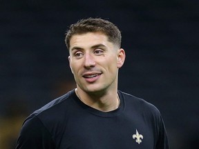 New Orleans Saints quarterback Ian Book.